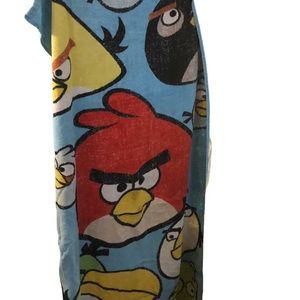 Vintage Rare Angry Birds Beach Bath Towel pigs 52” x 28”